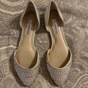 Champagne studded flat